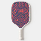 Een pickleball-paddle met een levendig, geometrisc pickleball paddle (Voorkant)