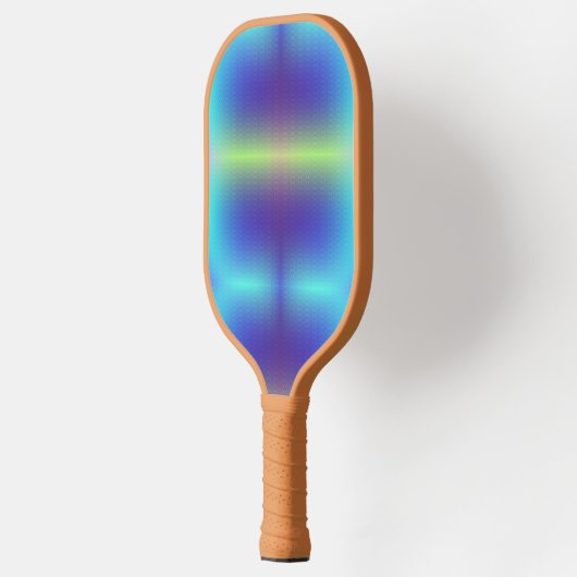 Een pickleball-paddle met een levendig pickleball paddle (Links)