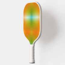 Een pickleball-paddle met een levendig verloopdesi