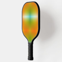 Een pickleball-paddle met een levendig verloopdesi