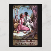 Een picknick en een Kus Briefkaart (Voorkant)