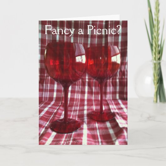 Een picknick fancy? Wenskaart Kaart (Voorkant)