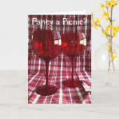 Een picknick fancy? Wenskaart Kaart (Gele Bloem)