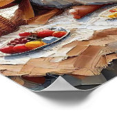 Een picknick samen, Christelijke kunst, Jezus en m Poster (Hoek)