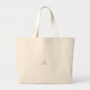 Een pictogram met een gestileerd grafisch ontwerpe grote tote bag