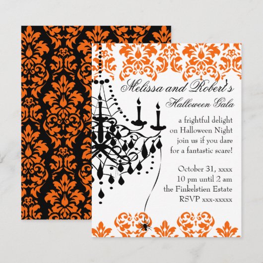 Een piepende en stijlvolle luchters kaart (Voorkant / Achterkant)