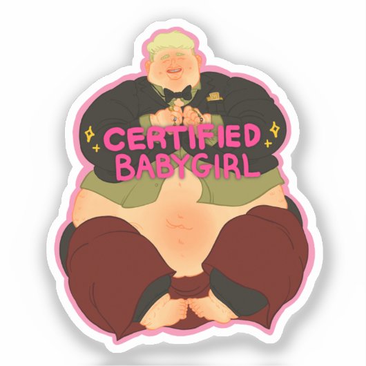 Een piepklein mannetje! sticker (Voorkant)