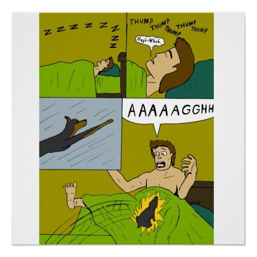 Een pijnlijk wakker poster (Voorkant)