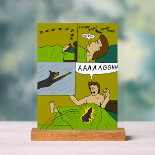 Een pijnlijke wakker acryl bord