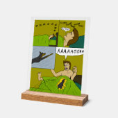 Een pijnlijke wakker acryl bord (Hoek)