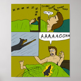 Een pijnlijke wakker poster