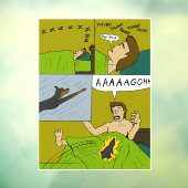 Een pijnlijke wakker raamsticker (Vel 3)