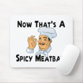 Een pikante Meatball Muismat (Met muis)