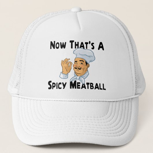 Een pikante Meatball Trucker Pet (Voorkant)