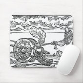 Een Pikeman die een kanon verlicht Muismat (Met muis)