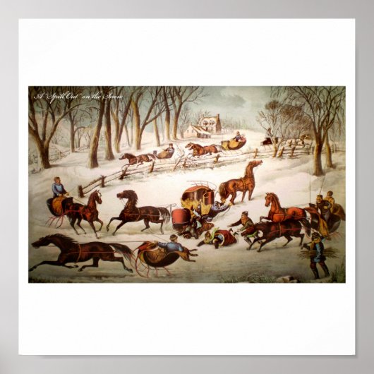 Een pil op het sneeuwPoster Poster (Voorkant)