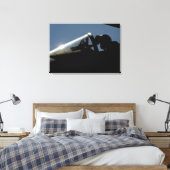 Een piloot bereidt de start voor canvas afdruk (Insitu (Slaapkamer))