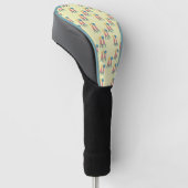 Een pilpatroon dragen golfheadcover (Schuin)