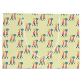 Een pilpatroon dragen groot cadeauzakje (Achterkant)