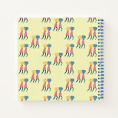 Een pilpatroon dragen notitieboek (Achterkant)