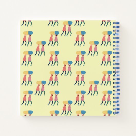 Een pilpatroon dragen notitieboek (Achterkant)