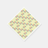 Een pilpatroon dragen servet (Hoek)