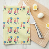 Een pilpatroon dragen theedoek (Quarter Fold)