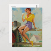 Een PIN-up voor e-mail ontvangen Briefkaart (Voorkant / Achterkant)