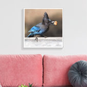 Een pinda gevonden canvas afdruk (Insitu (Woonkamer))