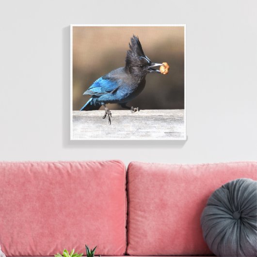 Een pinda gevonden canvas afdruk (Insitu (Woonkamer))