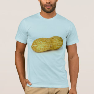 Eén pinda op witte achtergrond t-shirt