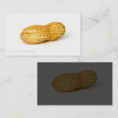 Eén pinda op witte achtergrond visitekaartje (Voorkant / Achterkant)