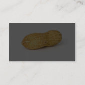 Eén pinda op witte achtergrond visitekaartje (Achterkant)