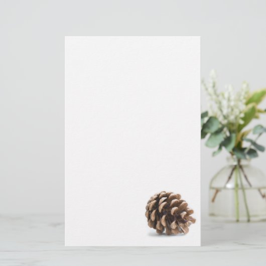 Eén pinecon briefpapier (Staand voorkant)