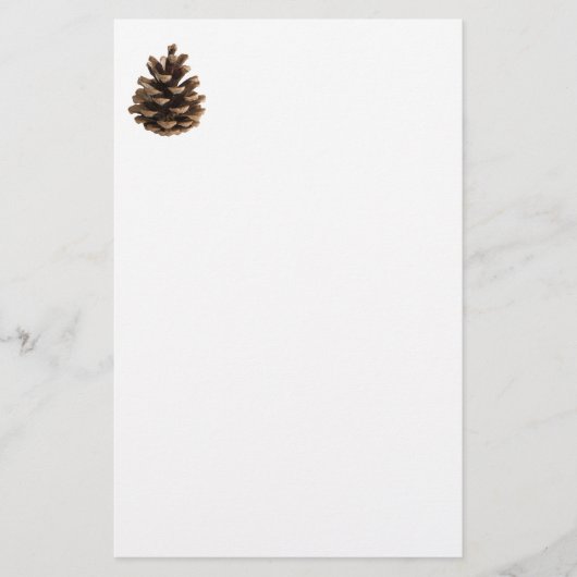 Eén pinecon briefpapier (Voorkant)