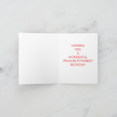 Een pinguïn aangedreven verjaardag Kaart (Binnen)