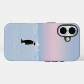 Een pinguïn die op ongerept ijs staat Case-Mate iPhone case (Achterkant (horizontaal))