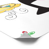 Een pinguin in Parijs afdrukken Poster (Hoek)