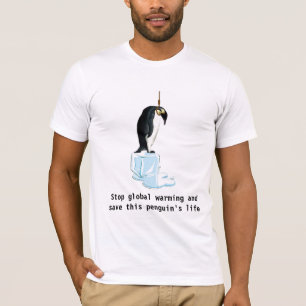 Een pinguïn opslaan t-shirt