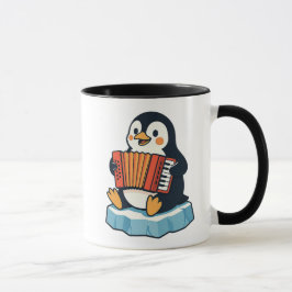 Een pinguïn speelt je als accordeon. mok