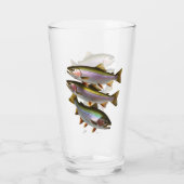 Een pint forel glas (Achterkant)