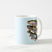 Een pint forel koffiemok (Voorkant rechts)