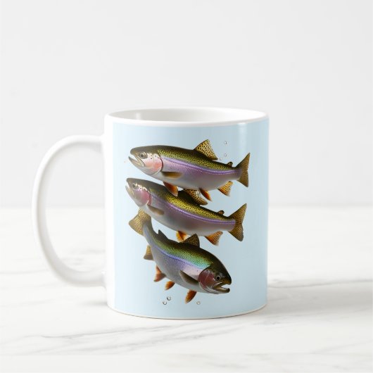 Een pint forel koffiemok (Links)