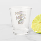 Een pint forel shot glas (Achterkant)