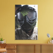 Een pintball-ronde canvas afdruk (Insitu (Woonkamer))