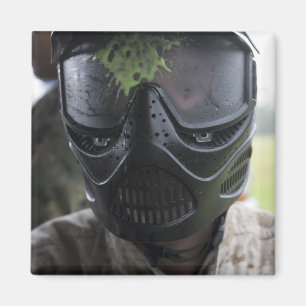 Een pintball-ronde magneet