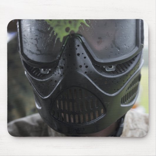 Een pintball-ronde muismat (Voorkant)