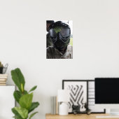 Een pintball-ronde poster (Thuiskantoor)