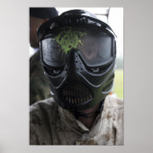 Een pintball-ronde poster (Voorkant)