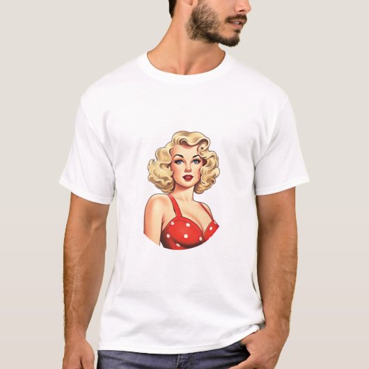 Een  Pinup Beauty T-shirt (Voorkant)